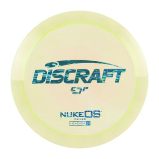 Discraft Disc Golf ESP Nuke OS Distance Driver 13/4/0/4 Banana Yellow/Blue Waves 173-174g