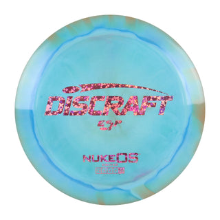Discraft Disc Golf ESP Nuke OS Distance Driver 13/4/0/4 Blue Blue Circle/Hearts 173-174g