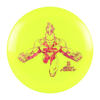 Discraft Disc Golf Big Z Force Distance Driver 12/5/0/3 Yellow/Pink Waves 170-172g