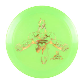 Discraft Disc Golf Big Z Force Distance Driver 12/5/0/3 Neon Blue/Gold Weave 173-174g