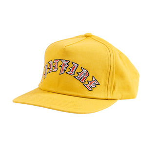 Spitfire Wheels Hat Old E Arch Snapback Gold