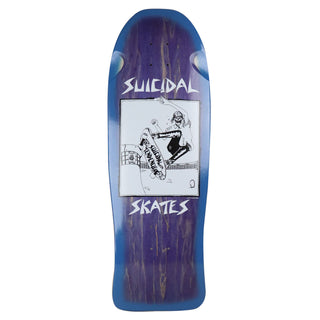 Dogtown Old School Skateboard Deck Pool Skater Blue Fade Purple 10.12" x 32.32"