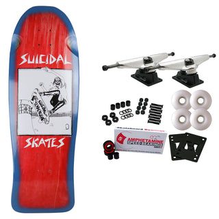 Dogtown Old School Skateboard Complete Pool Skater Blue Fade Red 10.12" x 32.32"