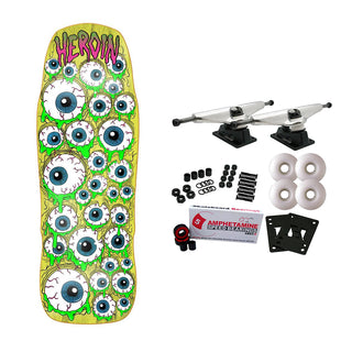 Heroin Skateboard Complete Mutant Eyeballer (Assorted) 10.25"