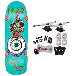 Heroin Skateboard Complete Dead Dave Die Tonight 10.1" x 32" Assorted Colors
