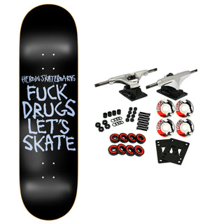 Heroin Skateboard Complete Fck Drugs 8.75" x 32"