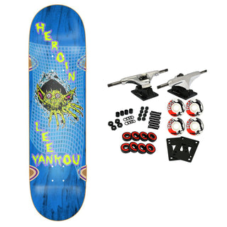 Heroin Skateboard Complete Lee Yankou Imp Invader 8.25" x 31.5" Assorted
