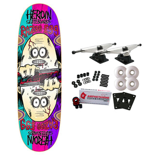 Heroin Skateboard Complete Razoregg Symmetrical Spliced 9.5" x 32" Assorted