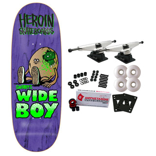 Heroin Skateboard Complete Swampy's Wideboy Assorted 10.75" x 32.25"