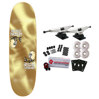 Heroin Skateboard Complete Symmetrical Egg Gold 9.25" x 32"