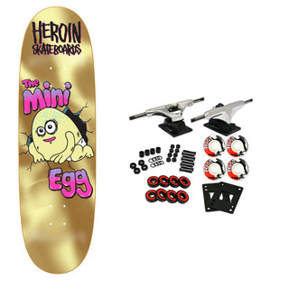 Heroin Skateboard Complete Mini Egg Gold 8.38" x 28.5"