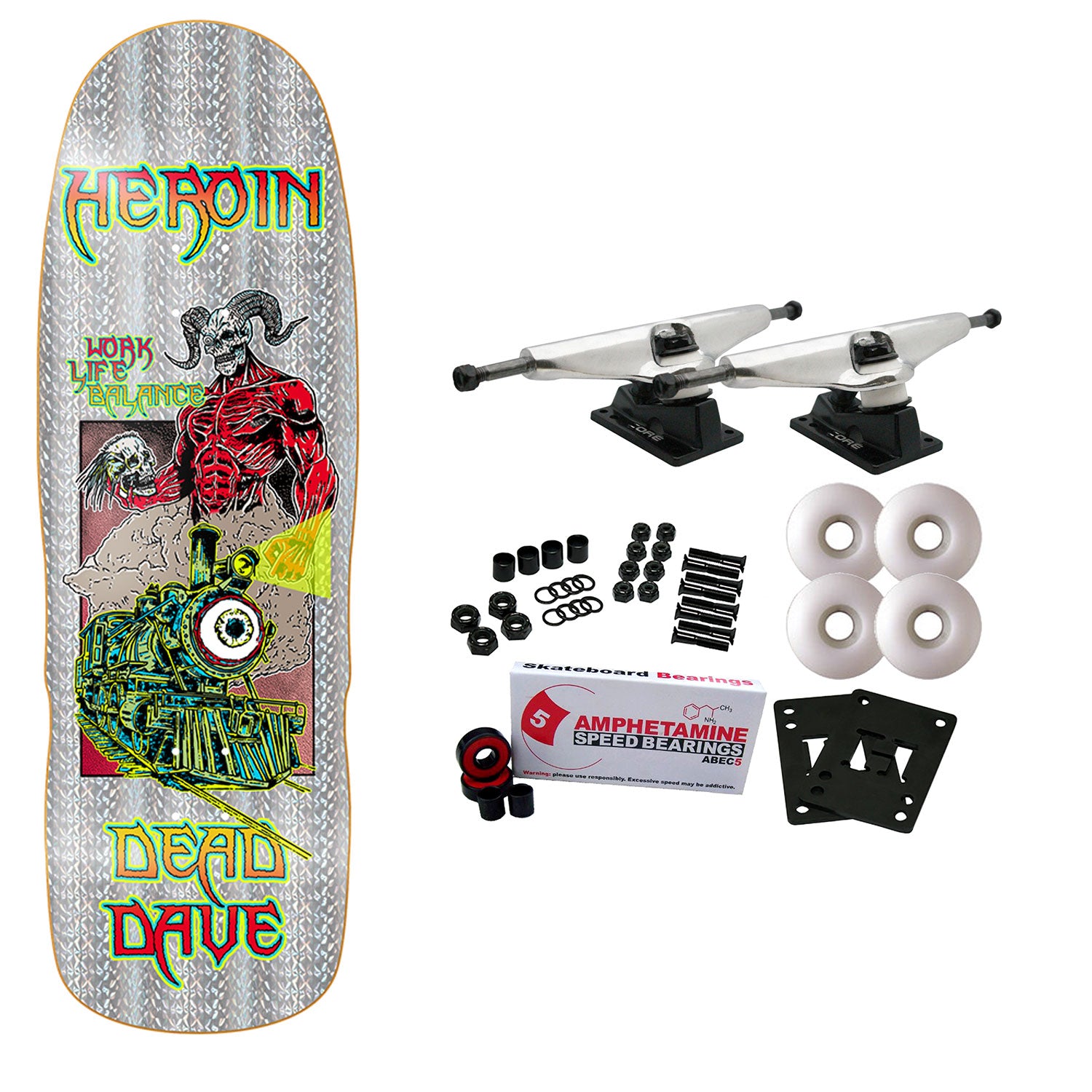 Heroin Skateboard Complete Dead Dave Hellscape 10.1