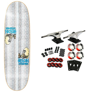 Heroin Skateboard Complete Symmetrical Holo Egg 9.25" x 32"