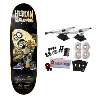 Heroin Skateboard Complete Egg Eater 9.75" x 32"