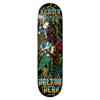 Heroin Skateboard Deck Dern Hurricane 8.5" x 32.25"