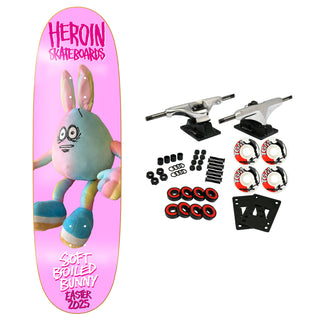 Heroin Skateboard Complete Soft Boiled Bunny 9.125" x 31.6"