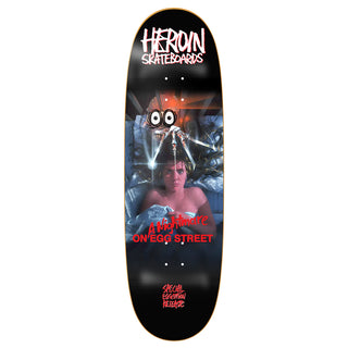 Heroin Skateboard Deck Nightmare on Egg Street 9.875" x 33"