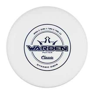 Dynamic Disc Golf Classic Warden Putter White/Navy 174 Grams