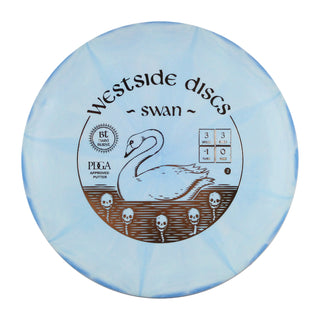Westside Disc Golf Putter BT Hard Burst Swan Blue/Gold 173 grams