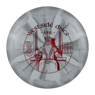 Westside Disc Golf Origio Burst King Distance Driver 14/5/-1.5/3 Grey/Red 173 grams