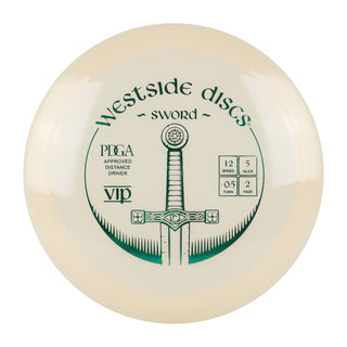 Westside Disc Golf VIP Sword Distance Driver 12/5/-0.5/2 White/Green 176 grams