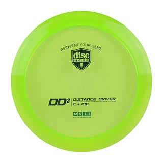 Discmania Disc Golf Originals C-Line DD3 Distance Driver 12/5/-1/3 Green/Green 172 grams