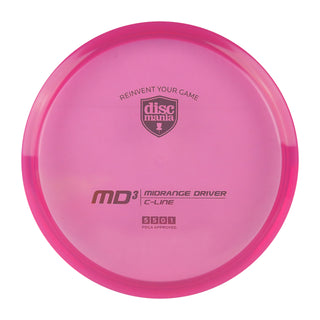 Discmania Disc Golf C-Line MD3 Midrange Driver 5/5/0/1 Pink/Red 180 grams