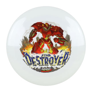 Innova Disc Golf Star Innvision Destroyer Distance Driver 12/5/-1/3 White/Red 175 grams