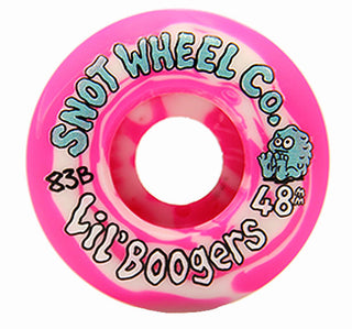 Snot Wheel Co. Skateboard Wheels 48mm Lil Boogers Swirls 83B (104A) Pink