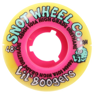 Snot Wheel Co. Skateboard Wheels 48mm Lil Boogers 101A Yellow/Pink