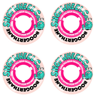 Snot Wheel Co. Skateboard Wheels 51mm Boogerthane Team 99A Natural/Pink