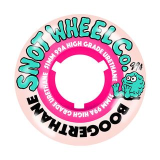 Snot Wheel Co. Skateboard Wheels 53mm Clear Cores 99A Purple/Teal