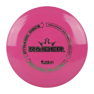 Dynamic Disc Golf Distance Driver BioFuzion Raider 13/5/-0.5/3 Dark Pink/Green 176 grams