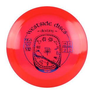 Westside Disc Golf VIP Destiny Distance Driver 14/6/-2/3 Red/Blue 174 grams