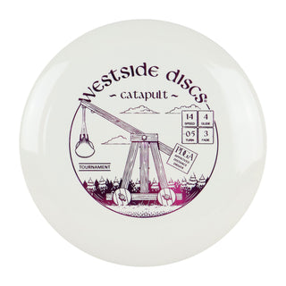 Westside Disc Golf Tournament Catapult Distance Driver 14/4/-0.5/3 White/Purple 175 grams
