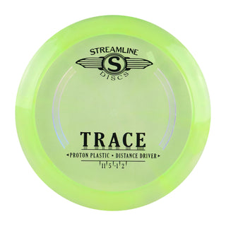 Streamline Disc Golf Proton Trace Distance Driver 11/5/-1/2 Lime Green 174 grams