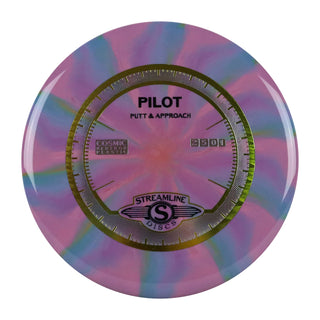 Streamline Disc Golf Cosmic Neutron Pilot Putter 2/5/0/1 Purple Blue/Gold 173 grams