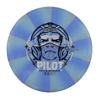 Streamline Disc Golf Cosmic Election Pilot Putter 2/5/0/1 Blue Blend/Gold 174 grams