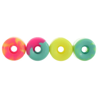 Snot Wheel Co. Skateboard Wheels 56mm Nolan Mutation Conicals 99A Multi Color