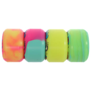 Snot Wheel Co. Skateboard Wheels 56mm Nolan Mutation Conicals 99A Multi Color