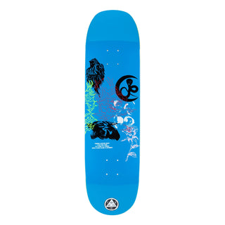 Welcome Deck Flash on Moontrimmer 2.0 Blue 8.5" x 32.25"