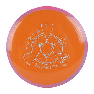 Axiom Disc Golf Neutron Insanity Distance Driver 9/5/-2/1.5 Orange/Berry 171 grams