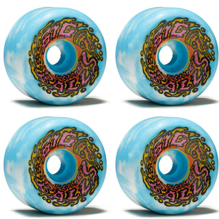 Slime Balls Skateboard Wheels 65mm Big Balls 97A Blue/White Santa Cruz