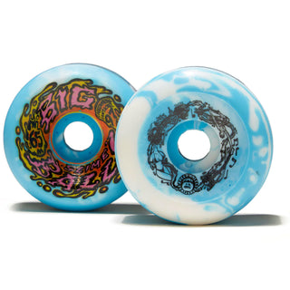 Slime Balls Skateboard Wheels 65mm Big Balls 97A Blue/White Santa Cruz