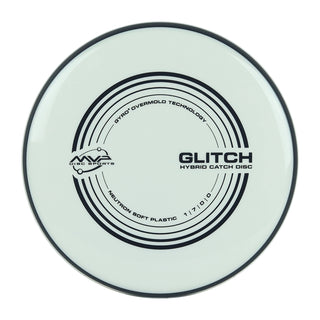 MVP Disc Golf Neutron Glitch Soft Putter Hybrid Catch White 147 grams