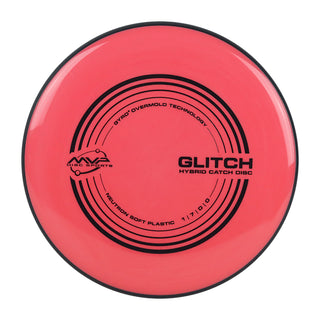 MVP Disc Golf Neutron Glitch Soft Putter Hybrid Catch Red 151 grams
