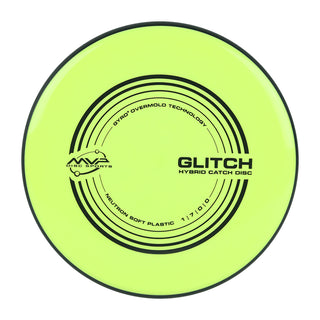 MVP Disc Golf Neutron Glitch Soft Putter Hybrid Catch Off Yellow 147 grams