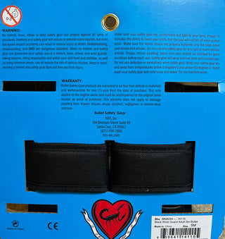 Bullet Pads Wrist Guards Black Size L