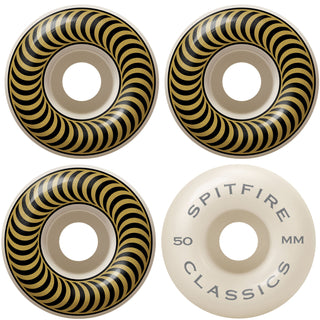 Spitfire Skateboard Wheels 50mm Classics with Bronson Pro G3 Bearings