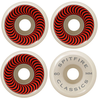 Spitfire Skateboard Wheels 60mm Classics with Bronson Pro G3 Bearings